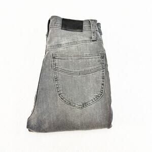 Madewell 11" High-Rise Skinny Denim Jeans Charcoal Grey Size 25 Tall